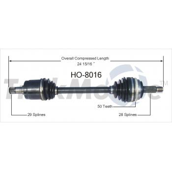 TrakMotive HO8016 CV Axle Shaft product image 1 of 3