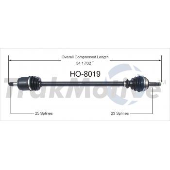 TrakMotive HO8019 CV Axle Shaft product image 1 of 3