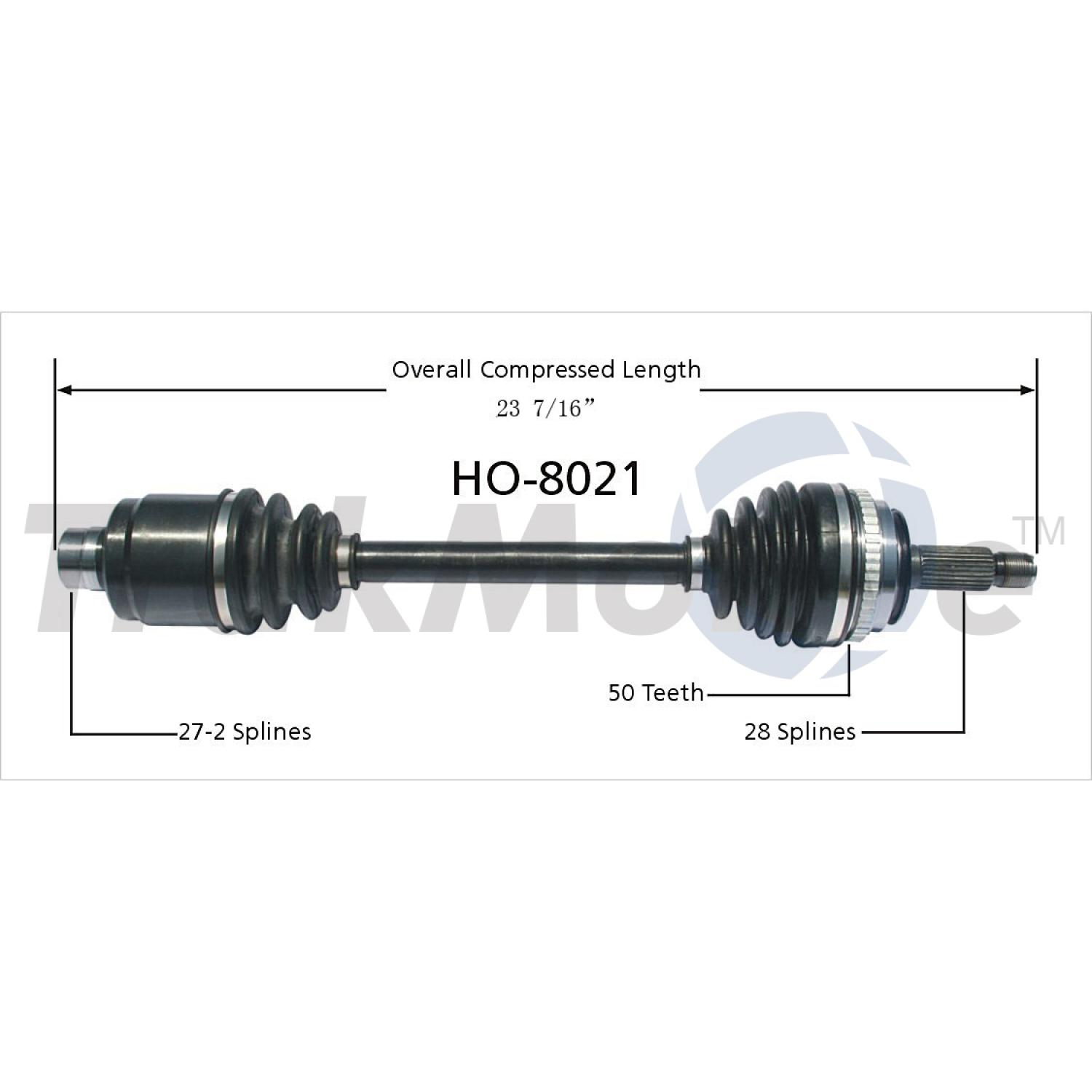 TrakMotive HO8021 - CV Axle Shaft TrakMotive HO8021 CV Axle Shaft product image 1 of 3