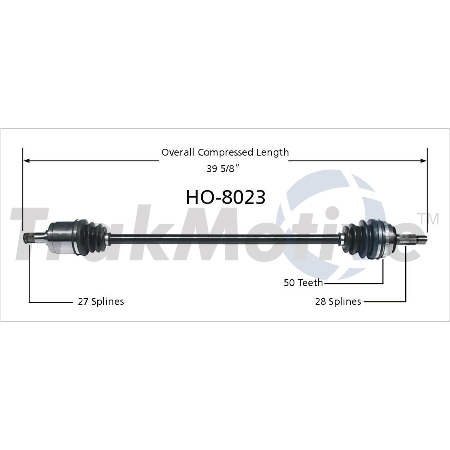 TrakMotive HO8023 - CV Axle Shaft TrakMotive HO8023 CV Axle Shaft product image 1 of 3
