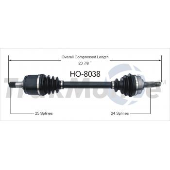 TrakMotive HO8038 - CV Axle Shaft TrakMotive HO8038 CV Axle Shaft product image 1 of 3