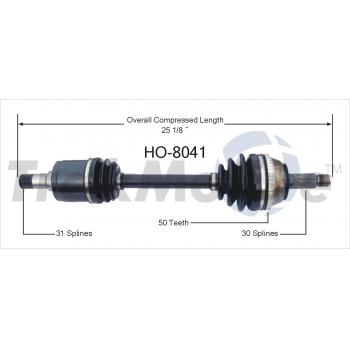TrakMotive HO8041 CV Axle Shaft product image 1 of 3
