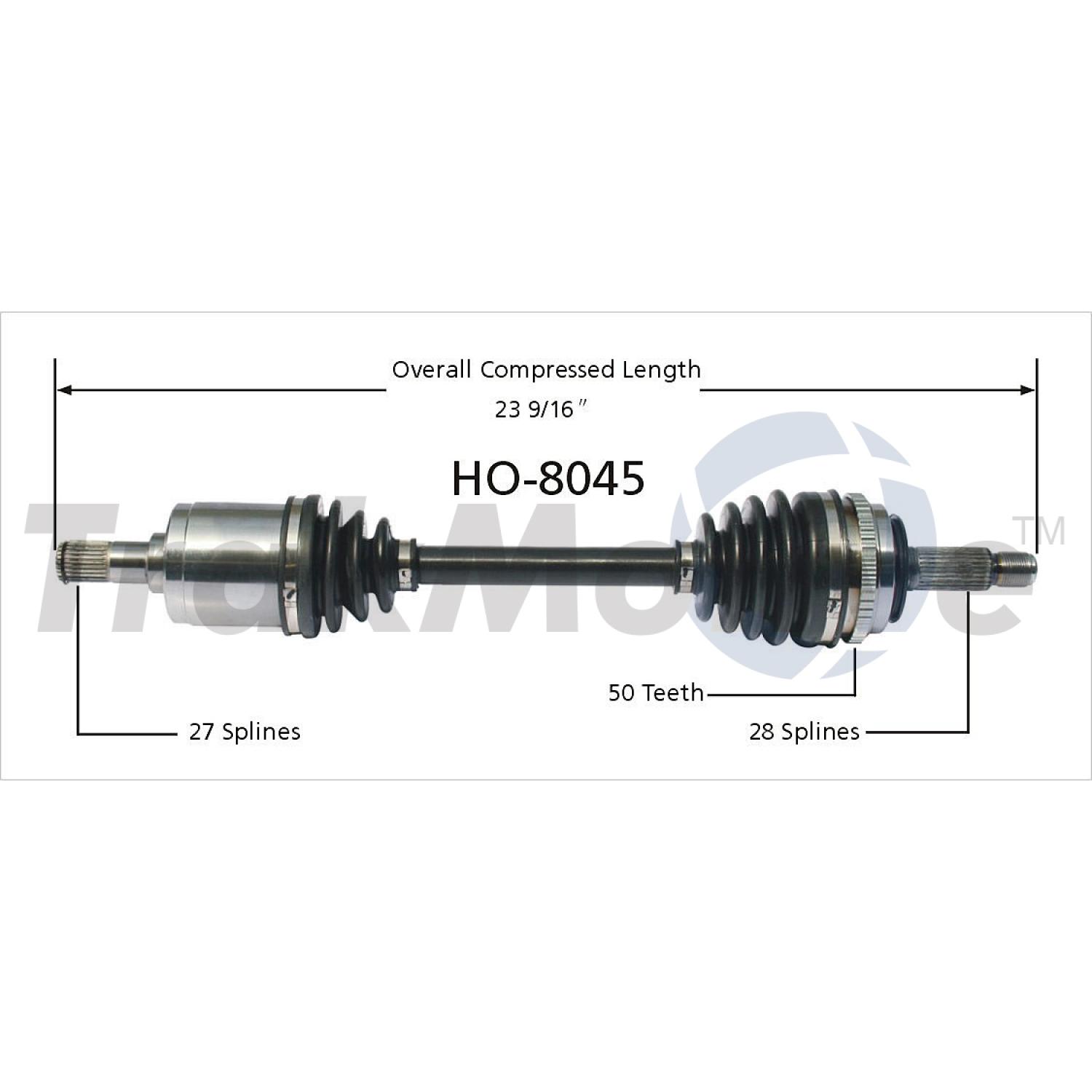 TrakMotive HO8045 - CV Axle Shaft TrakMotive HO8045 CV Axle Shaft product image 1 of 3