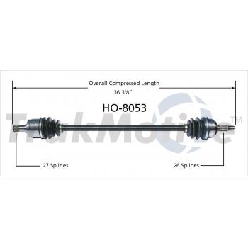 TrakMotive HO8053 CV Axle Shaft product image 1 of 3