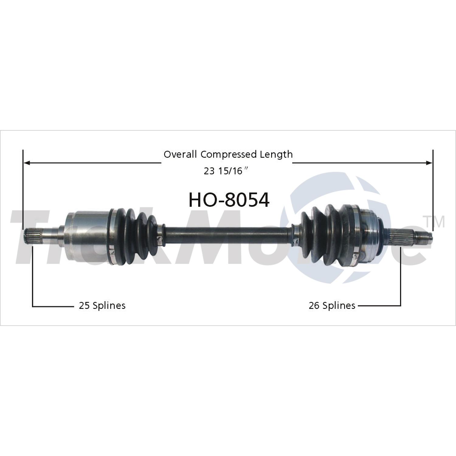 TrakMotive HO8054 - CV Axle Shaft TrakMotive HO8054 CV Axle Shaft product image 1 of 3