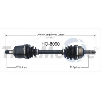 TrakMotive HO8060 - CV Axle Shaft TrakMotive HO8060 CV Axle Shaft product image 1 of 3