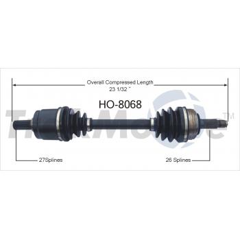 TrakMotive HO8068 - CV Axle Shaft TrakMotive HO8068 CV Axle Shaft product image 1 of 3