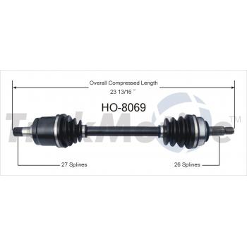 TrakMotive HO8069 - CV Axle Shaft TrakMotive HO8069 CV Axle Shaft product image 1 of 3