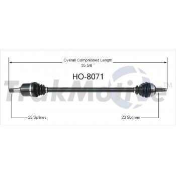 TrakMotive HO8071 CV Axle Shaft product image 1 of 3