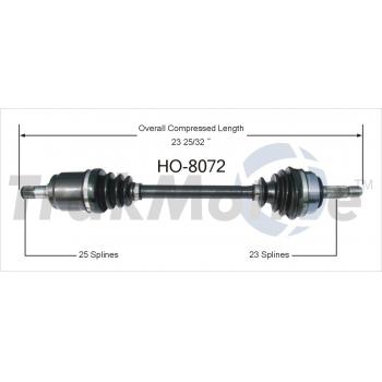 TrakMotive HO8072 - CV Axle Shaft TrakMotive HO8072 CV Axle Shaft product image 1 of 3