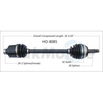 TrakMotive HO8085 CV Axle Shaft product image 1 of 3