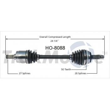 TrakMotive HO8088 - CV Axle Shaft TrakMotive HO8088 CV Axle Shaft product image 1 of 3