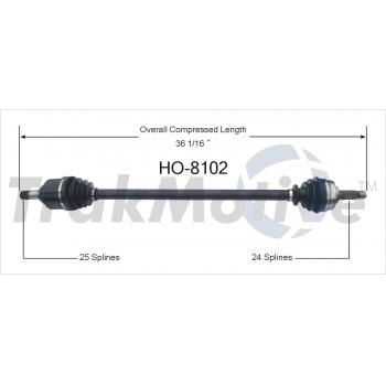 TrakMotive HO8102 - CV Axle Shaft TrakMotive HO8102 CV Axle Shaft product image 1 of 3