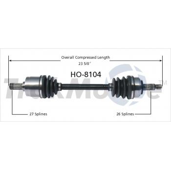 TrakMotive HO8104 CV Axle Shaft product image 1 of 3