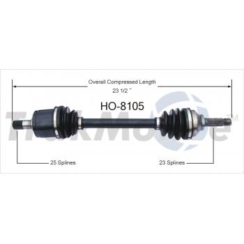 TrakMotive HO8105 CV Axle Shaft product image 1 of 3