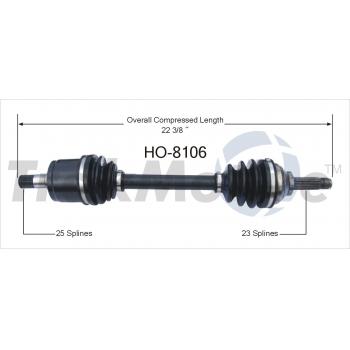TrakMotive HO8106 - CV Axle Shaft TrakMotive HO8106 CV Axle Shaft product image 1 of 3