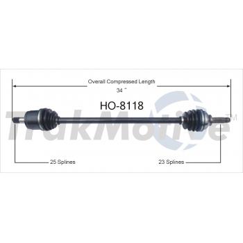 TrakMotive HO8118 CV Axle Shaft product image 1 of 3