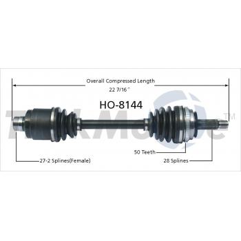 TrakMotive HO8144 - CV Axle Shaft TrakMotive HO8144 CV Axle Shaft product image 1 of 3