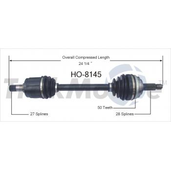 TrakMotive HO8145 - CV Axle Shaft TrakMotive HO8145 CV Axle Shaft product image 1 of 3