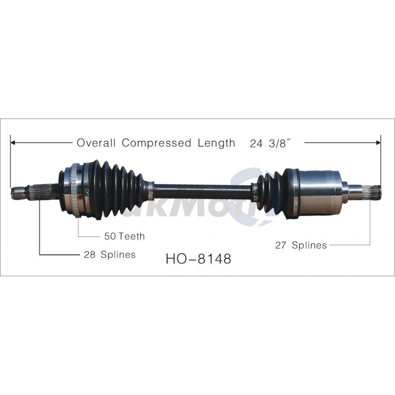 TrakMotive HO8148 - CV Axle Shaft TrakMotive HO8148 CV Axle Shaft product image 1 of 3