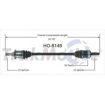 TrakMotive HO8149 CV Axle Shaft product image 1 of 3