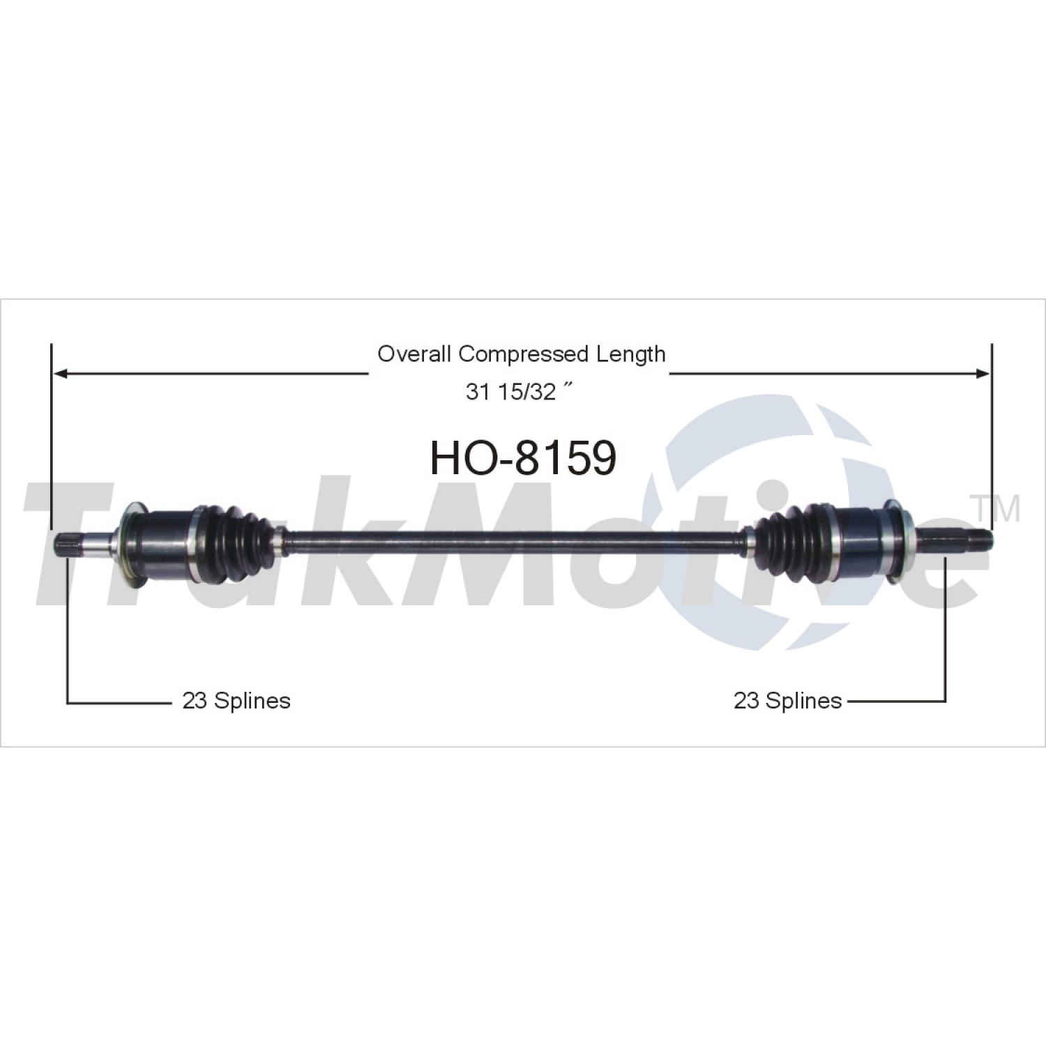 TrakMotive HO8159 CV Axle Shaft product image 1 of 3