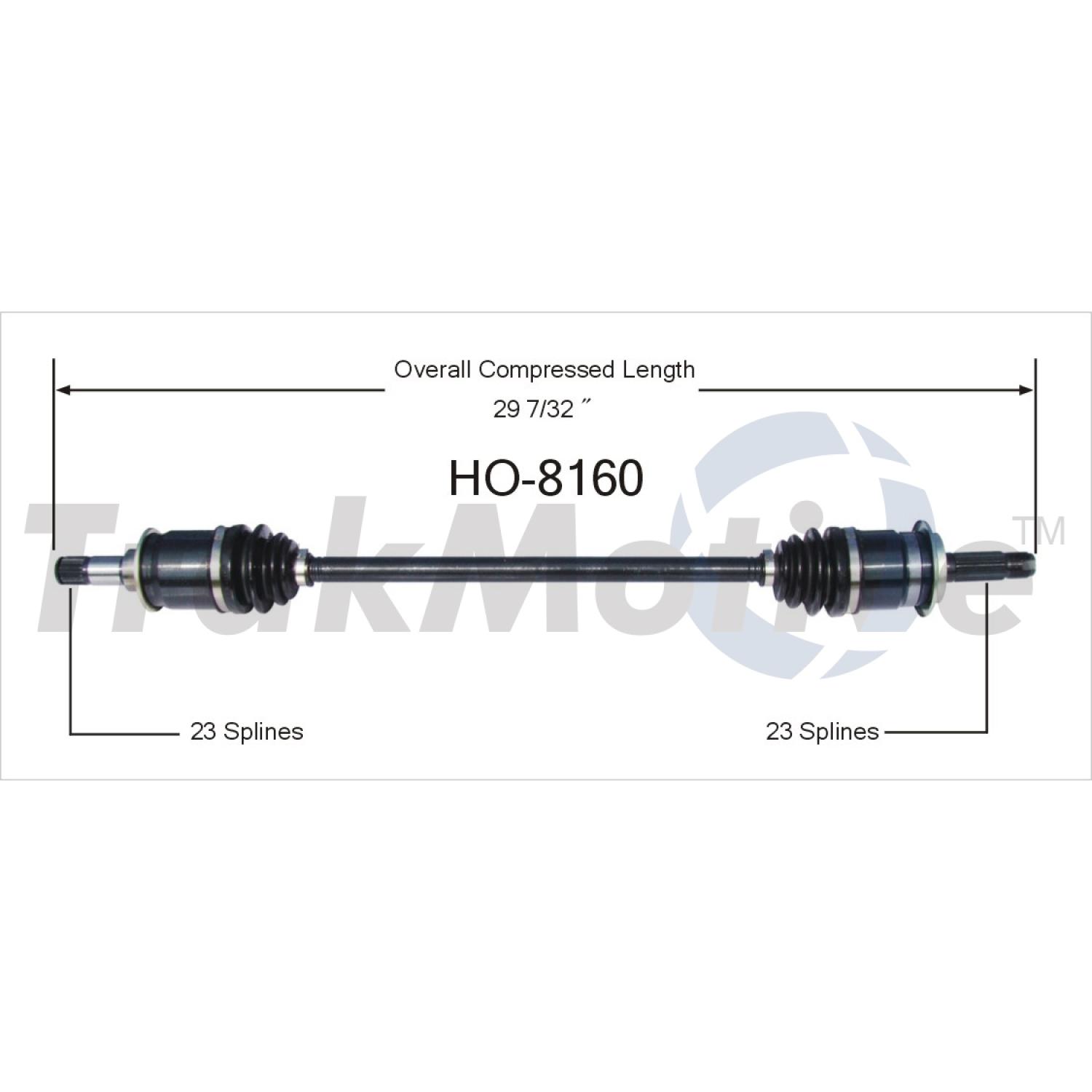TrakMotive HO8160 - CV Axle Shaft TrakMotive HO8160 CV Axle Shaft product image 1 of 3