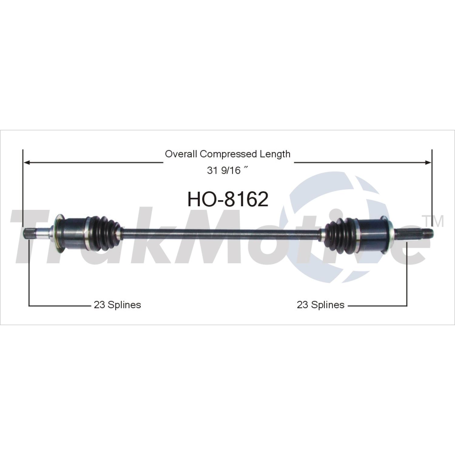 TrakMotive HO8162 - CV Axle Shaft TrakMotive HO8162 CV Axle Shaft product image 1 of 3