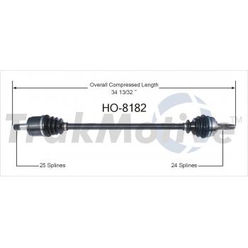 TrakMotive HO8182 CV Axle Shaft product image 1 of 3
