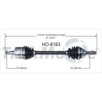TrakMotive HO8183 CV Axle Shaft product image 1 of 3