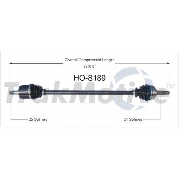 TrakMotive HO8189 CV Axle Shaft product image 1 of 3
