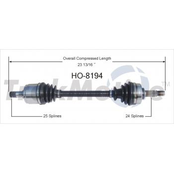 TrakMotive HO8194 CV Axle Shaft product image 1 of 3