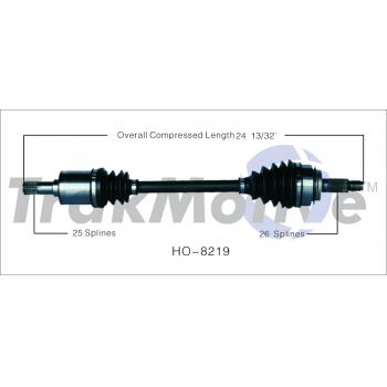 TrakMotive HO8219 CV Axle Shaft product image 1 of 3