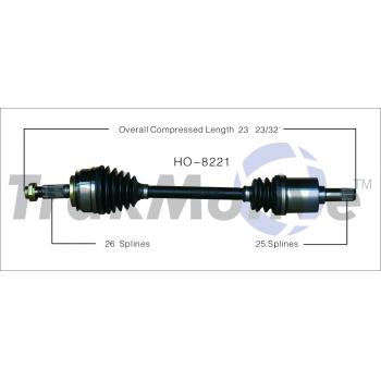 TrakMotive HO8221 - CV Axle Shaft TrakMotive HO8221 CV Axle Shaft product image 1 of 3