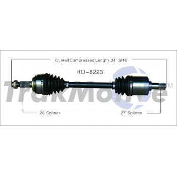 TrakMotive HO8223 - CV Axle Shaft TrakMotive HO8223 CV Axle Shaft product image 1 of 3