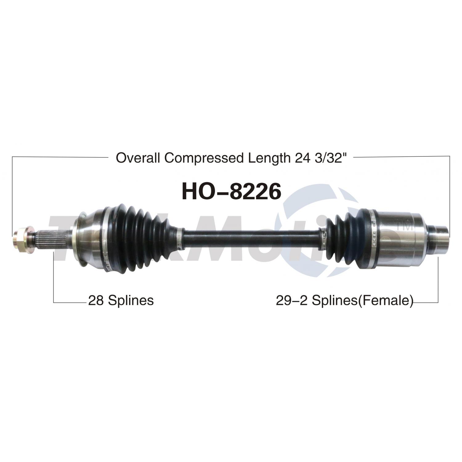 TrakMotive HO8226 - CV Axle Shaft TrakMotive HO8226 CV Axle Shaft product image 1 of 3