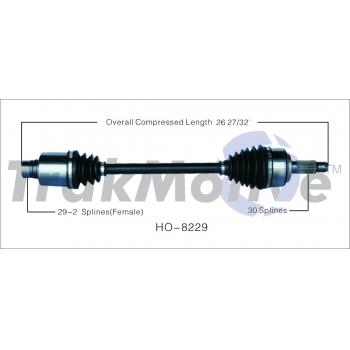 TrakMotive HO8229 CV Axle Shaft product image 1 of 3