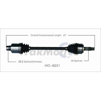 TrakMotive HO8231 CV Axle Shaft product image 1 of 3