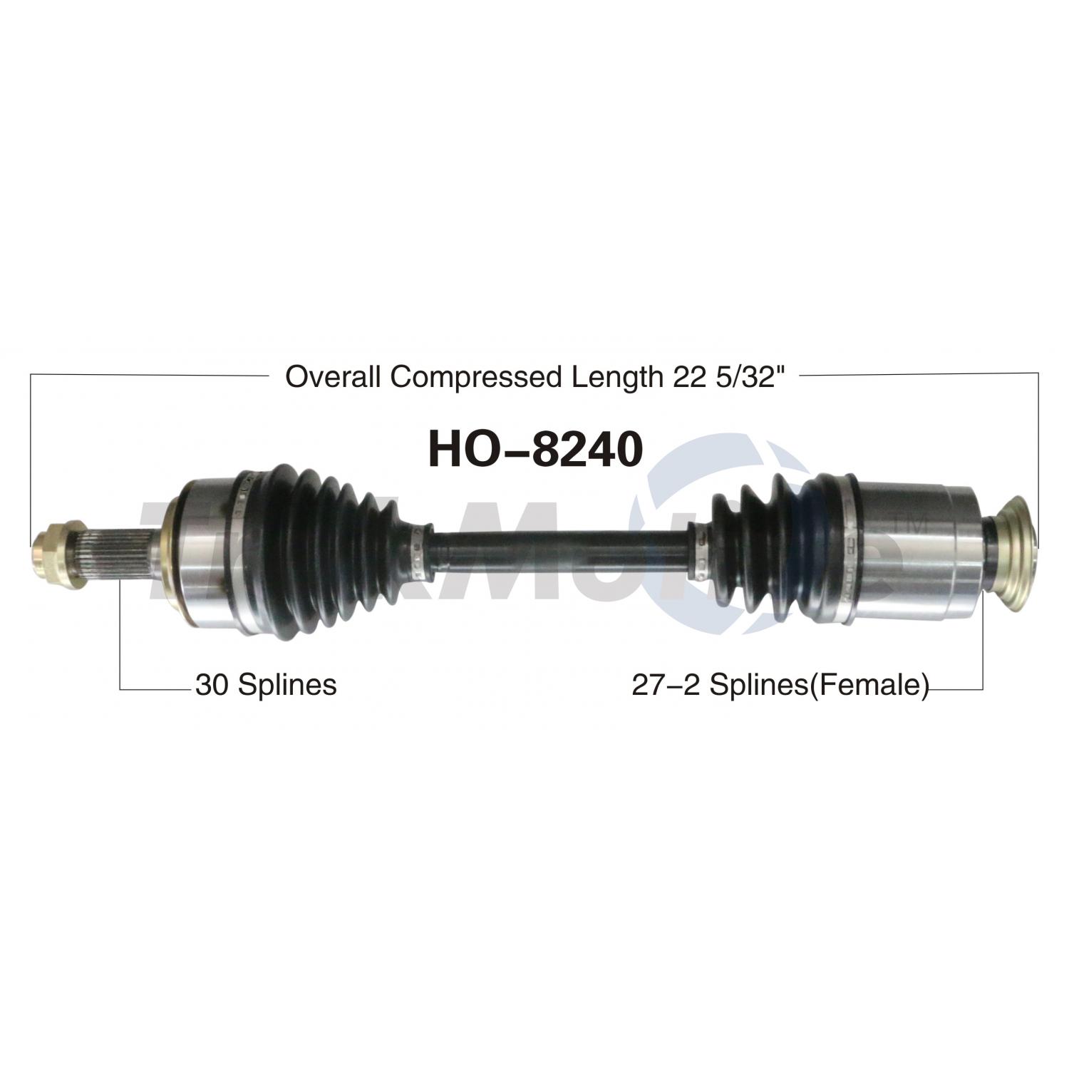 TrakMotive HO8240 - CV Axle Shaft TrakMotive HO8240 CV Axle Shaft product image 1 of 3