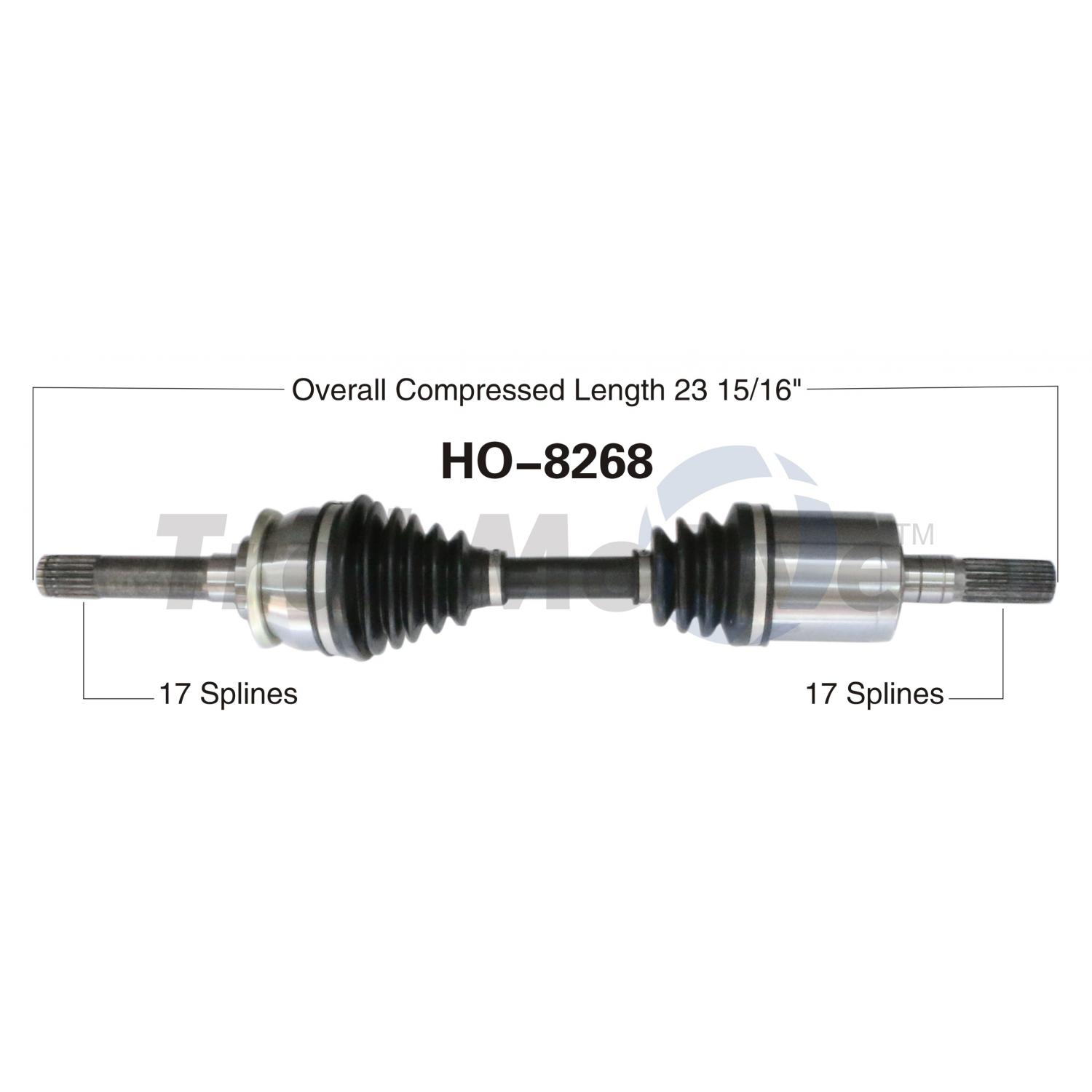 TrakMotive HO8268 CV Axle Shaft product image 1 of 3
