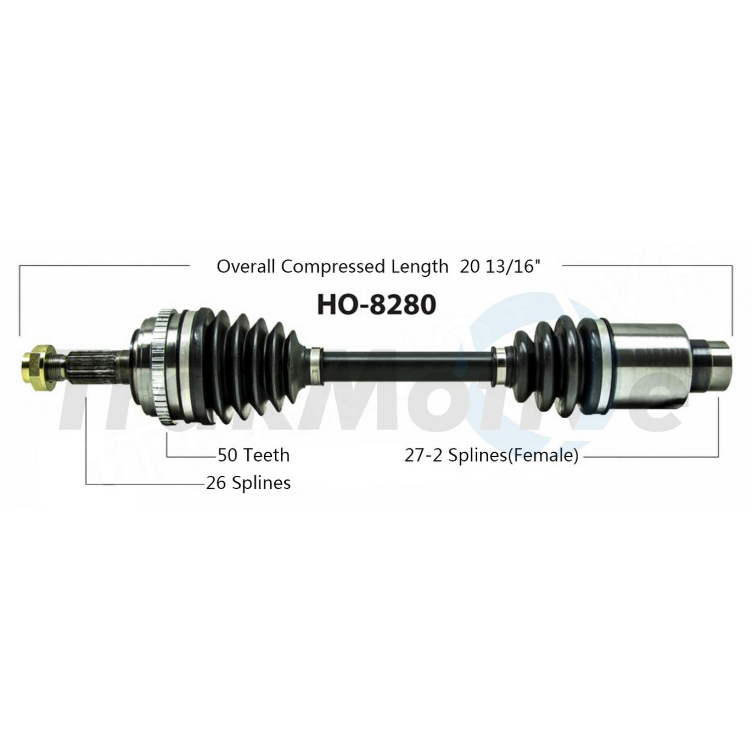 TrakMotive HO8280 - CV Axle Shaft TrakMotive HO8280 CV Axle Shaft product image 1 of 3