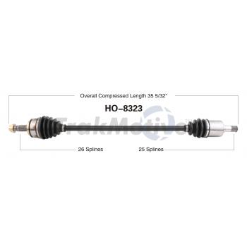 TrakMotive HO8323 CV Axle Shaft product image 1 of 3