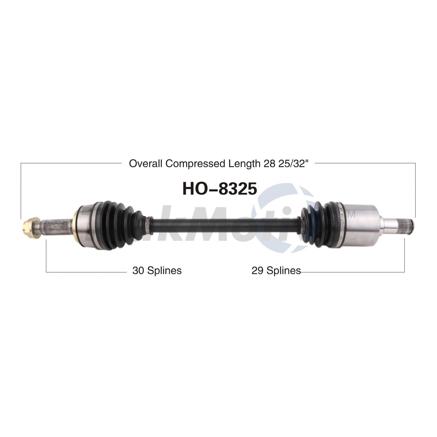 TrakMotive HO8325 - CV Axle Shaft TrakMotive HO8325 CV Axle Shaft product image 1 of 3