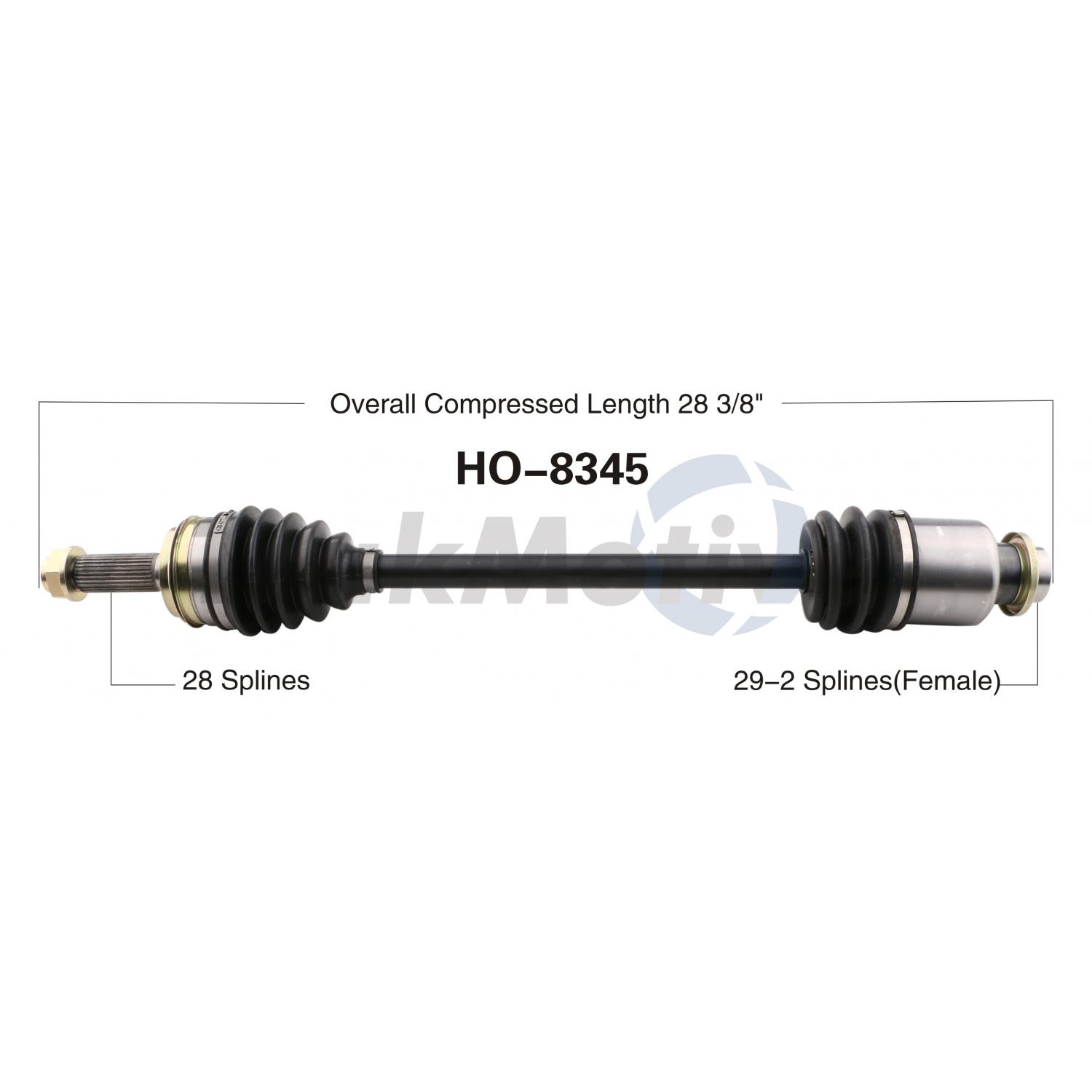 TrakMotive HO8345 - CV Axle Shaft TrakMotive HO8345 CV Axle Shaft product image 1 of 3