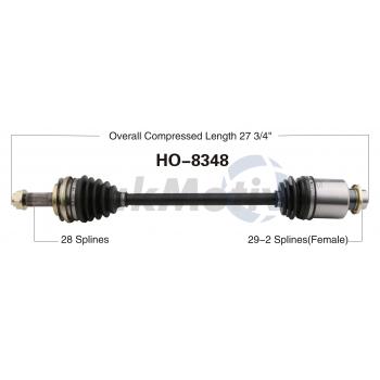 TrakMotive HO8348 CV Axle Shaft product image 1 of 3