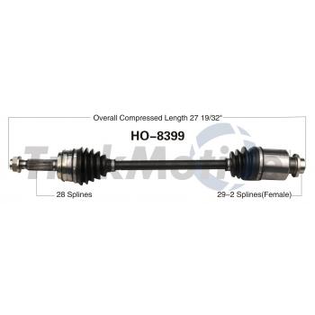 TrakMotive HO8399 CV Axle Shaft product image 1 of 3