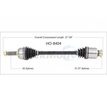 TrakMotive HO8404 CV Axle Shaft product image 1 of 3