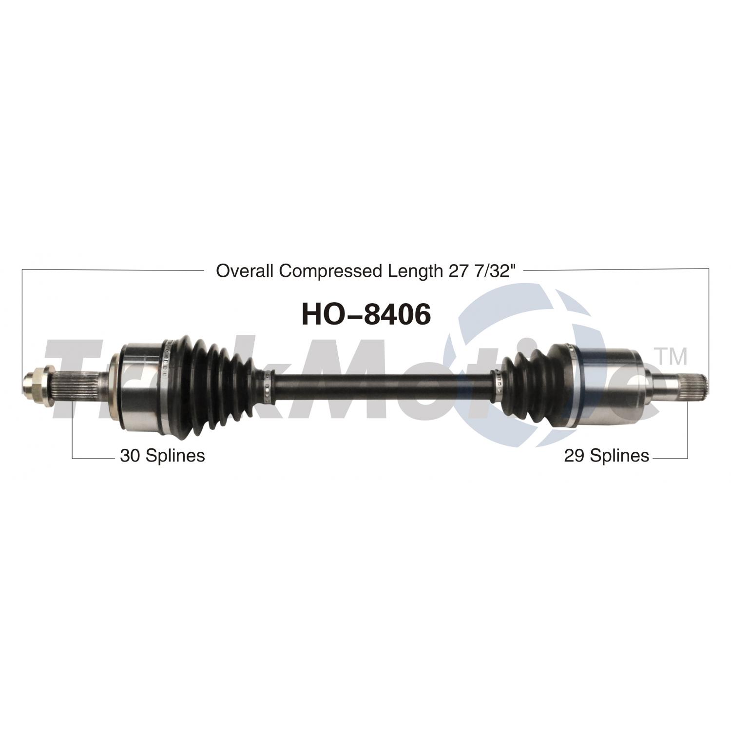 TrakMotive HO8406 - CV Axle Shaft TrakMotive HO8406 CV Axle Shaft product image 1 of 3