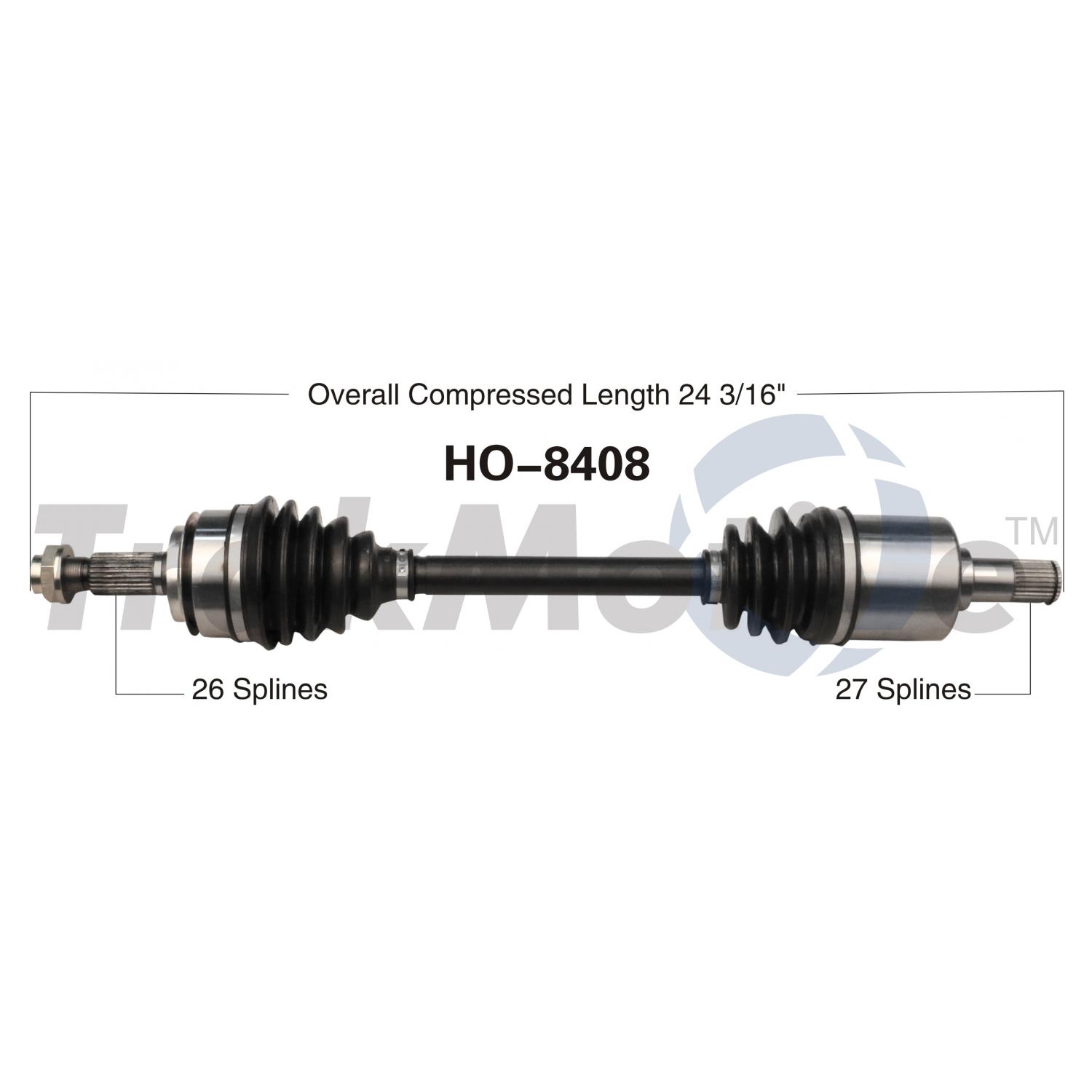 TrakMotive HO8408 - CV Axle Shaft TrakMotive HO8408 CV Axle Shaft product image 1 of 3