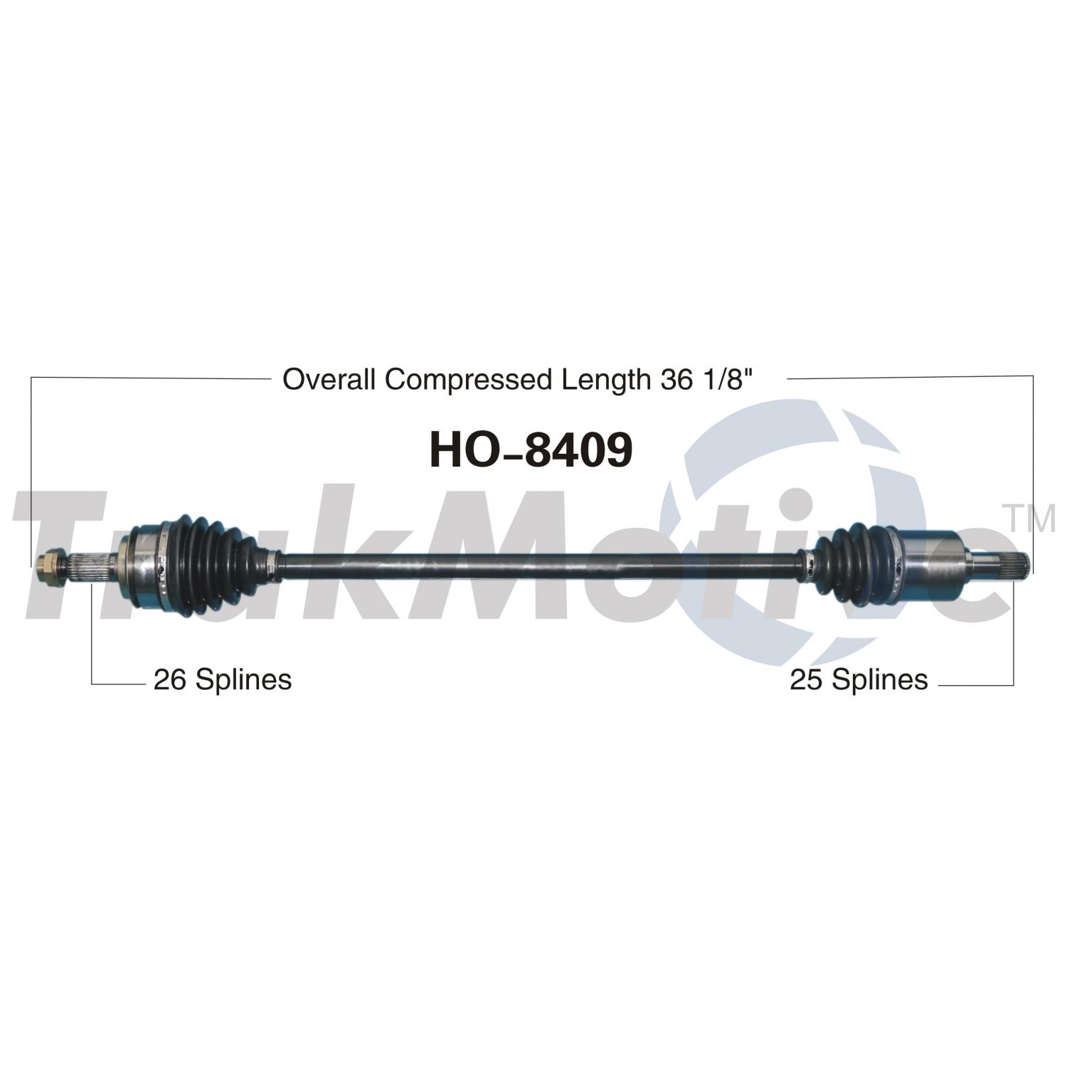 TrakMotive HO8409 - CV Axle Shaft TrakMotive HO8409 CV Axle Shaft product image 1 of 3